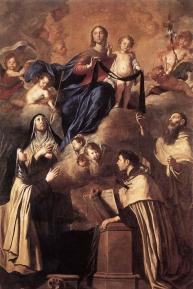 Our Lady of Carmel and Saints by Pietro Novelli; image taken from Wikipedia